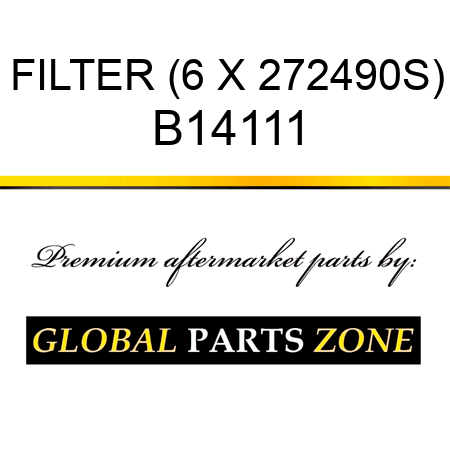 FILTER (6 X 272490S) B14111