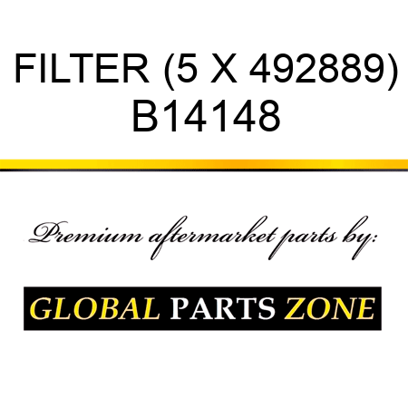 FILTER (5 X 492889) B14148