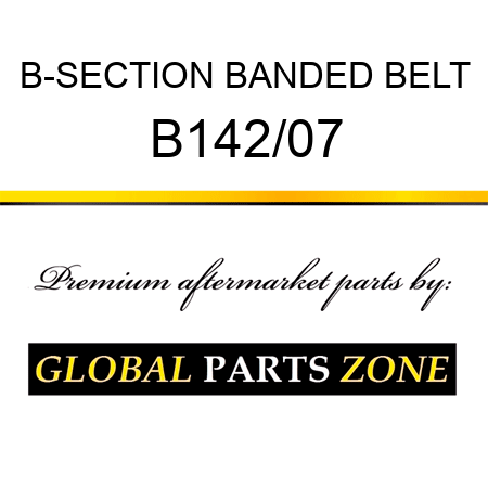 B-SECTION BANDED BELT B142/07