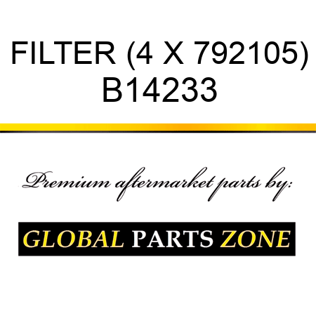 FILTER (4 X 792105) B14233