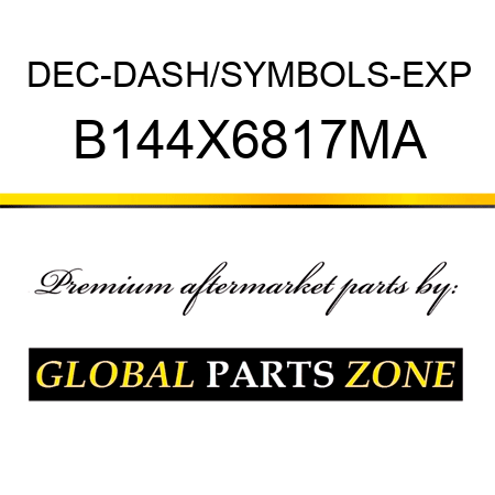 DEC-DASH/SYMBOLS-EXP B144X6817MA