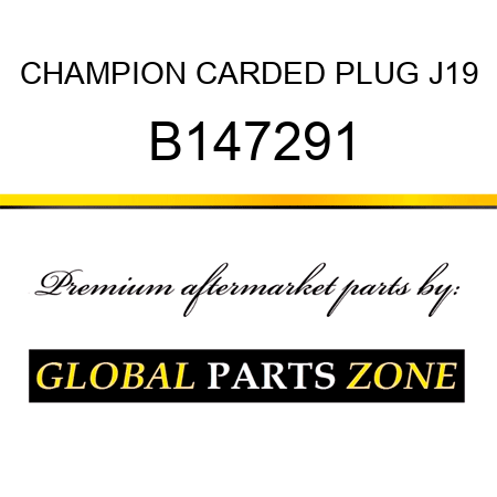 CHAMPION CARDED PLUG J19 B147291