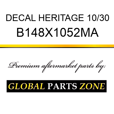 DECAL HERITAGE 10/30 B148X1052MA