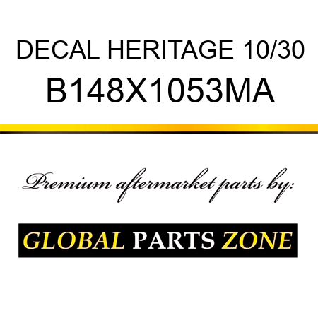 DECAL HERITAGE 10/30 B148X1053MA