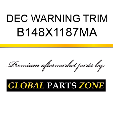 DEC WARNING TRIM B148X1187MA