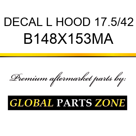 DECAL L HOOD 17.5/42 B148X153MA