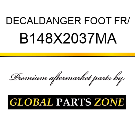 DECALDANGER FOOT FR/ B148X2037MA