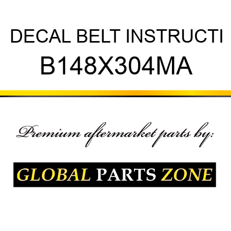 DECAL BELT INSTRUCTI B148X304MA