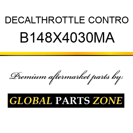 DECALTHROTTLE CONTRO B148X4030MA