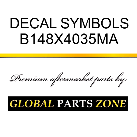 DECAL SYMBOLS B148X4035MA