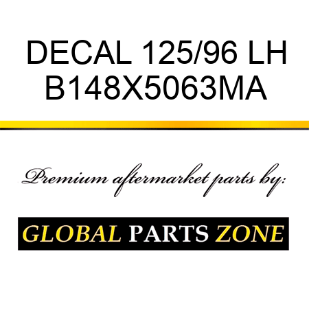 DECAL 125/96 LH B148X5063MA