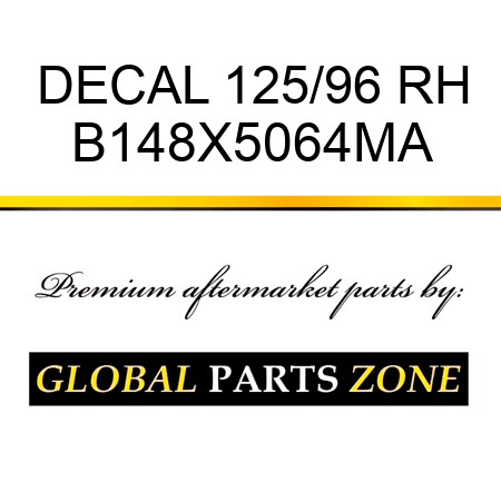 DECAL 125/96 RH B148X5064MA