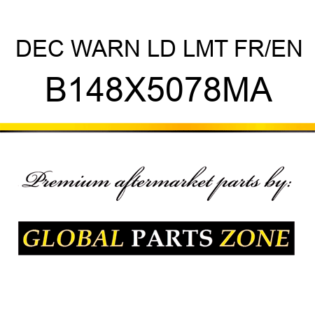 DEC WARN LD LMT FR/EN B148X5078MA