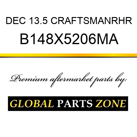 DEC 13.5 CRAFTSMANRHR B148X5206MA