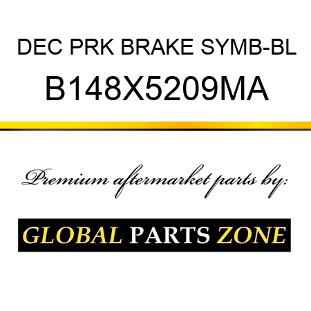 DEC PRK BRAKE SYMB-BL B148X5209MA