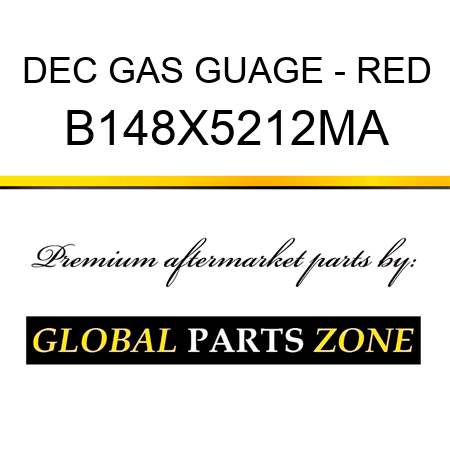 DEC GAS GUAGE - RED B148X5212MA