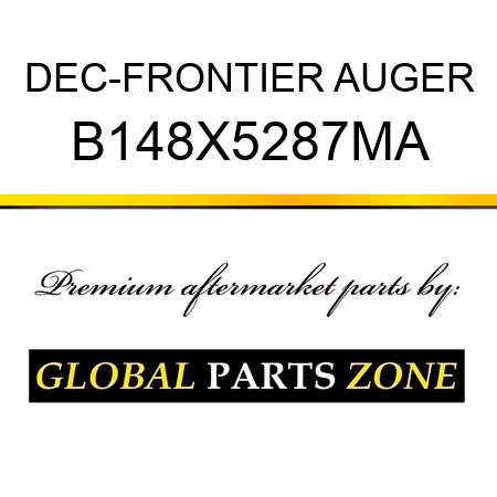 DEC-FRONTIER AUGER B148X5287MA