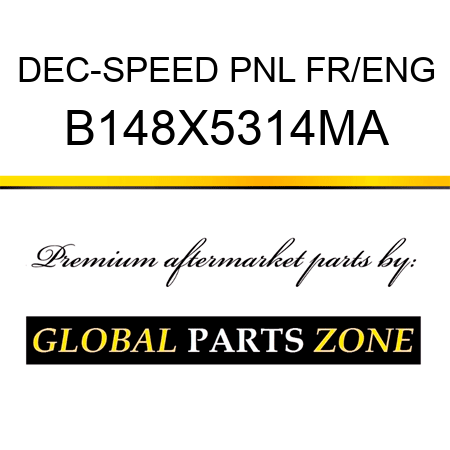 DEC-SPEED PNL FR/ENG B148X5314MA