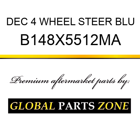 DEC 4 WHEEL STEER BLU B148X5512MA