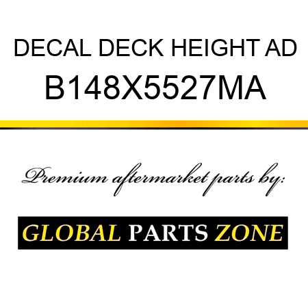 DECAL DECK HEIGHT AD B148X5527MA