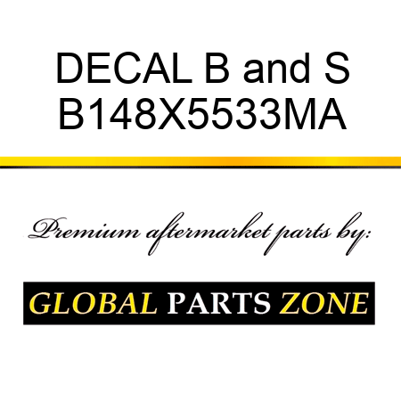 DECAL B&S B148X5533MA