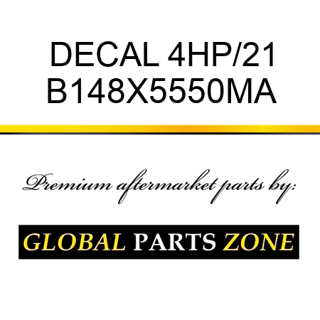 DECAL 4HP/21 B148X5550MA