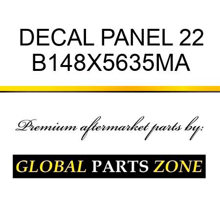 DECAL PANEL 22 B148X5635MA