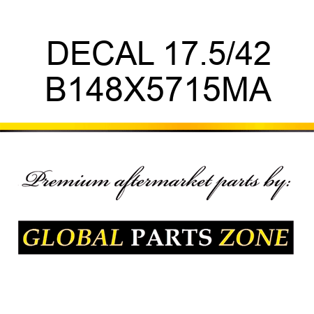 DECAL 17.5/42 B148X5715MA