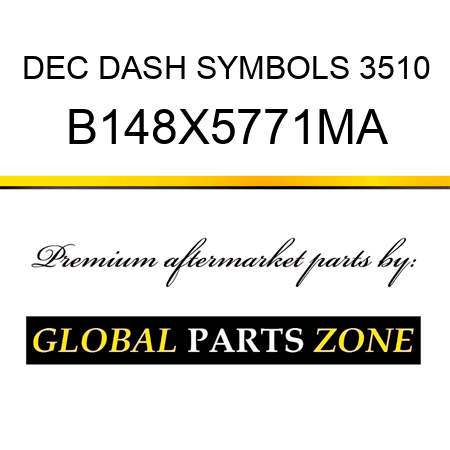 DEC DASH SYMBOLS 3510 B148X5771MA