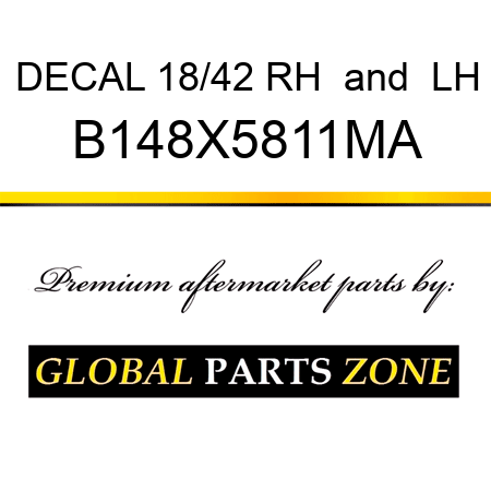 DECAL 18/42 RH & LH B148X5811MA