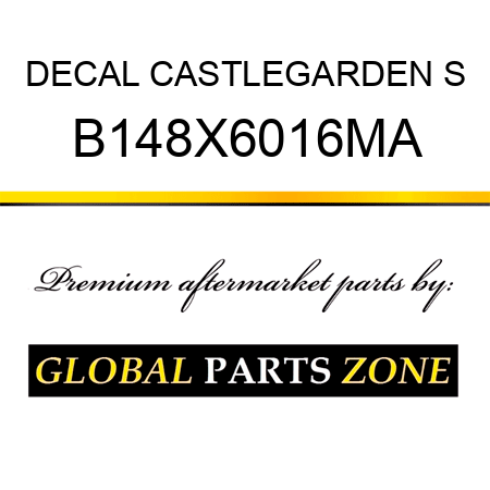 DECAL CASTLEGARDEN S B148X6016MA