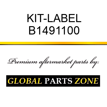 KIT-LABEL B1491100