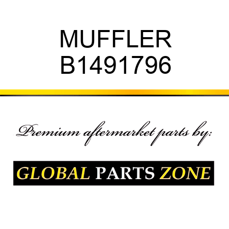 MUFFLER B1491796