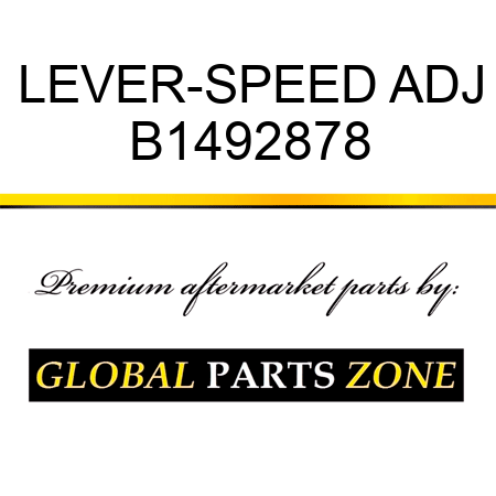 LEVER-SPEED ADJ B1492878