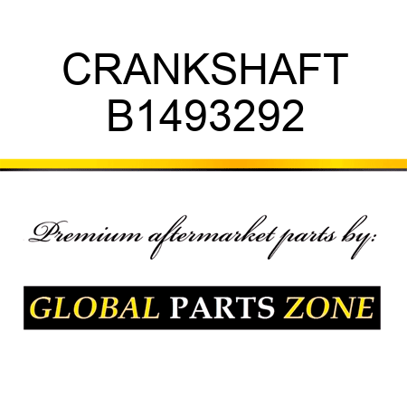 CRANKSHAFT B1493292