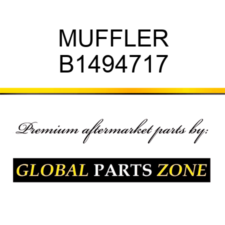 MUFFLER B1494717