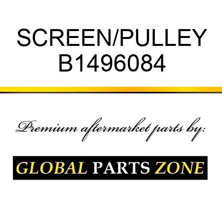 SCREEN/PULLEY B1496084