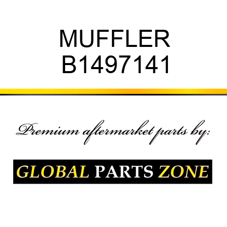 MUFFLER B1497141