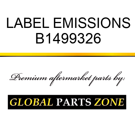 LABEL EMISSIONS B1499326