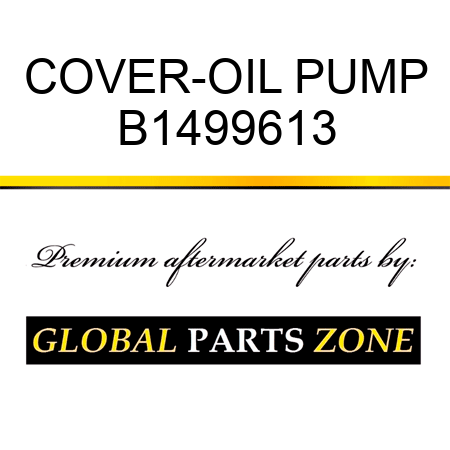 COVER-OIL PUMP B1499613