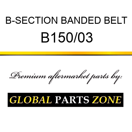 B-SECTION BANDED BELT B150/03