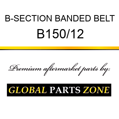 B-SECTION BANDED BELT B150/12