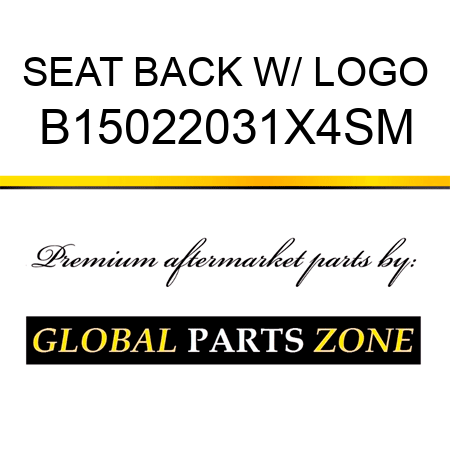 SEAT BACK W/ LOGO B15022031X4SM