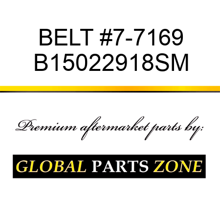 BELT #7-7169 B15022918SM