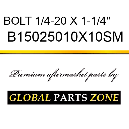 BOLT 1/4-20 X 1-1/4