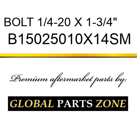 BOLT 1/4-20 X 1-3/4