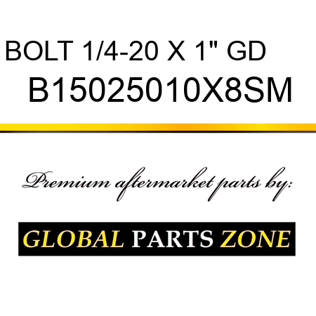 BOLT 1/4-20 X 1