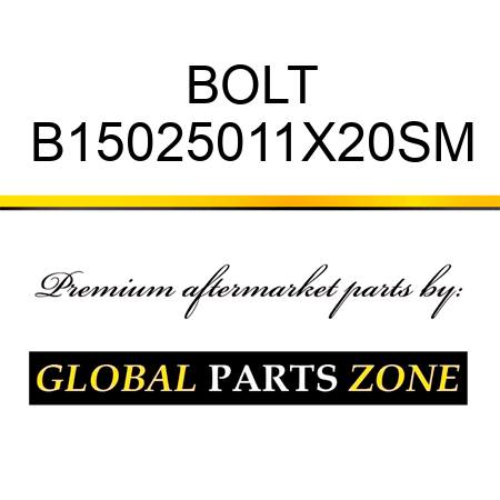 BOLT B15025011X20SM