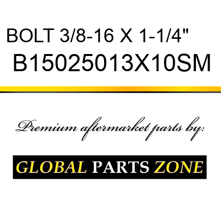 BOLT 3/8-16 X 1-1/4