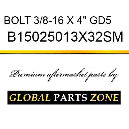 BOLT 3/8-16 X 4